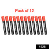 1626 Red Permanent Markers for White Board (Pack Of 12) DeoDap