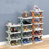 9054A  6 LAYER SHOE RACK DESIGN LIGHTWEIGHT ADJUSTABLE PLASTIC FOLDABLE SHOE CABINET STORAGE PORTABLE FOLDING SPACE SAVING SHOE ORGANIZER HOME AND OFFICE Eshaan Traders