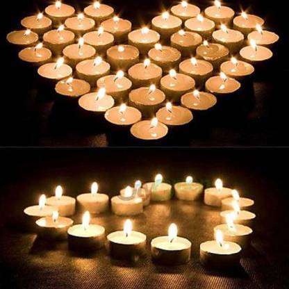 1222  Festival Decorative - LED Tealight Candles (White, 24 Pcs) Eshaan Traders